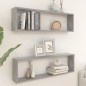 vidaXL Würfelregale 2 Stk. Betongrau 100x15x30 cm Holzwerkstoff vidaXL Würfelregale 2 Stk. Betongrau 100x15x30 cm Holzwerkstoff