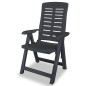 vidaXL 3-tlg. Bistro-Set Kunststoff Anthrazit vidaXL 3-tlg. Bistro-Set Kunststoff Anthrazit