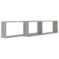 vidaXL Würfelregale 2 Stk. Betongrau 100x15x30 cm Holzwerkstoff vidaXL Würfelregale 2 Stk. Betongrau 100x15x30 cm Holzwerkstoff
