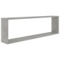 vidaXL Würfelregale 2 Stk. Betongrau 100x15x30 cm Holzwerkstoff vidaXL Würfelregale 2 Stk. Betongrau 100x15x30 cm Holzwerkstoff