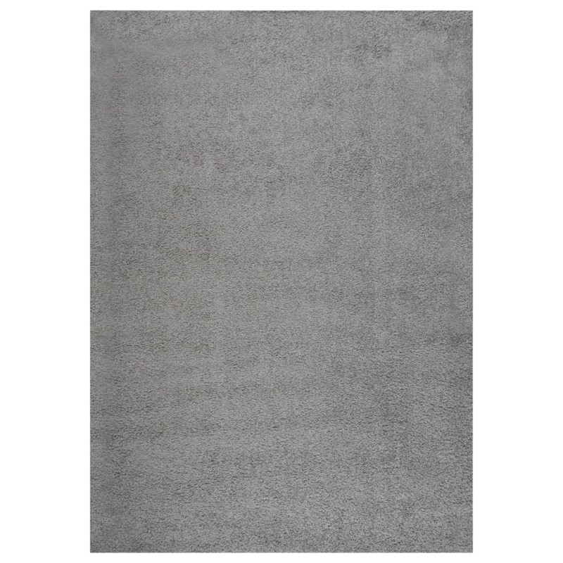 vidaXL Teppich Shaggy Hochflor Grau 120x170 cm vidaXL Teppich Shaggy Hochflor Grau 120x170 cm