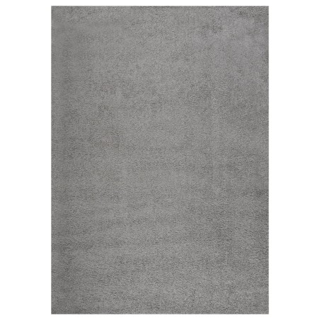 vidaXL Teppich Shaggy Hochflor Grau 120x170 cm
