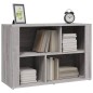 vidaXL Sideboard Grau Sonoma 80x30x54 cm Holzwerkstoff vidaXL Sideboard Grau Sonoma 80x30x54 cm Holzwerkstoff