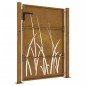 vidaXL Gartentor 105x130 cm Cortenstahl Gras-Design vidaXL Gartentor 105x130 cm Cortenstahl Gras-Design