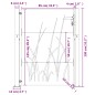 vidaXL Gartentor 105x130 cm Cortenstahl Gras-Design vidaXL Gartentor 105x130 cm Cortenstahl Gras-Design