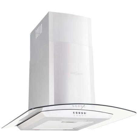 vidaXL Wandmontierte Dunstabzugshaube 60 cm Edelstahl 756 m³/h LED