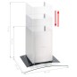 vidaXL Wandmontierte Dunstabzugshaube 60 cm Edelstahl 756 m³/h LED vidaXL Wandmontierte Dunstabzugshaube 60 cm Edelstahl 756 m³/h LED