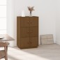vidaXL Highboard Honigbraun 67x40x108,5 cm Massivholz Kiefer vidaXL Highboard Honigbraun 67x40x108,5 cm Massivholz Kiefer
