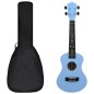 vidaXL Sopran-Ukulele-Set mit Tasche für Kinder Babyblau 23" vidaXL Sopran-Ukulele-Set mit Tasche für Kinder Babyblau 23"