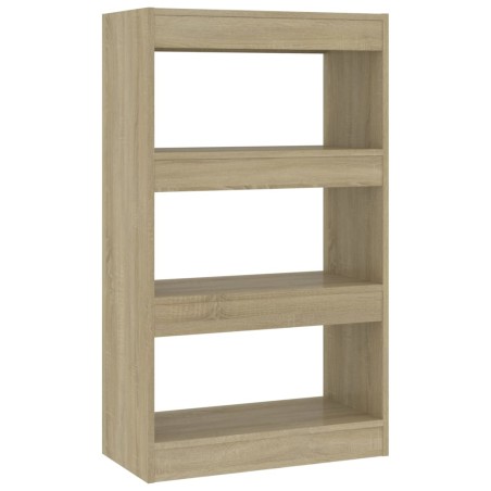 vidaXL Bücherregal/Raumteiler Sonoma-Eiche 60x30x103 cm Holzwerkstoff