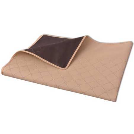 vidaXL Picknickdecke Beige und Braun 100x150 cm