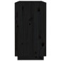 vidaXL Sideboard Schwarz 100x40x75 cm Massivholz Kiefer vidaXL Sideboard Schwarz 100x40x75 cm Massivholz Kiefer