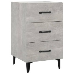 vidaXL Nachttisch Betongrau 40x40x66 cm Holzwerkstoff