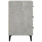 vidaXL Nachttisch Betongrau 40x40x66 cm Holzwerkstoff vidaXL Nachttisch Betongrau 40x40x66 cm Holzwerkstoff