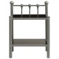 vidaXL Nachttisch Grau und Schwarz 45x34,5x60,5 cm Metall und Glas vidaXL Nachttisch Grau und Schwarz 45x34,5x60,5 cm Metall und Glas