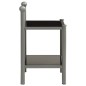 vidaXL Nachttisch Grau und Schwarz 45x34,5x60,5 cm Metall und Glas vidaXL Nachttisch Grau und Schwarz 45x34,5x60,5 cm Metall und Glas