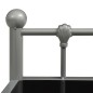 vidaXL Nachttisch Grau und Schwarz 45x34,5x60,5 cm Metall und Glas vidaXL Nachttisch Grau und Schwarz 45x34,5x60,5 cm Metall und Glas