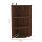 vidaXL Wand-Eckregal Braun Eichen-Optik 30x31,5x60 cm Holzwerkstoff vidaXL Wand-Eckregal Braun Eichen-Optik 30x31,5x60 cm Holzwerkstoff
