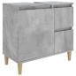 vidaXL Badschrank Betongrau 65x33x60 cm Holzwerkstoff vidaXL Badschrank Betongrau 65x33x60 cm Holzwerkstoff