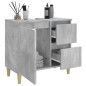 vidaXL Badschrank Betongrau 65x33x60 cm Holzwerkstoff vidaXL Badschrank Betongrau 65x33x60 cm Holzwerkstoff