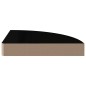 vidaXL Eck-Schweberegale 2 Stk. Hochglanz-Schwarz 25x25x3,8 cm MDF vidaXL Eck-Schweberegale 2 Stk. Hochglanz-Schwarz 25x25x3,8 cm MDF
