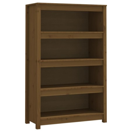 vidaXL Bücherregal Honigbraun 80x35x126 cm Massivholz Kiefer