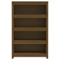 vidaXL Bücherregal Honigbraun 80x35x126 cm Massivholz Kiefer vidaXL Bücherregal Honigbraun 80x35x126 cm Massivholz Kiefer