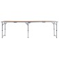 vidaXL Klappbarer Campingtisch Aluminium 240 x 60 cm vidaXL Klappbarer Campingtisch Aluminium 240 x 60 cm