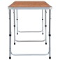 vidaXL Klappbarer Campingtisch Aluminium 240 x 60 cm vidaXL Klappbarer Campingtisch Aluminium 240 x 60 cm