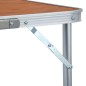 vidaXL Klappbarer Campingtisch Aluminium 240 x 60 cm vidaXL Klappbarer Campingtisch Aluminium 240 x 60 cm