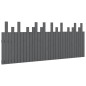 vidaXL Wand-Kopfteil Grau 204x3x80 cm Massivholz Kiefer vidaXL Wand-Kopfteil Grau 204x3x80 cm Massivholz Kiefer