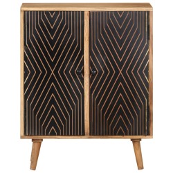 vidaXL Sideboard 60x35x75 cm Massivholz Akazie
