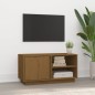 vidaXL TV-Schrank Honigbraun 80x35x40,5 cm Massivholz Kiefer vidaXL TV-Schrank Honigbraun 80x35x40,5 cm Massivholz Kiefer