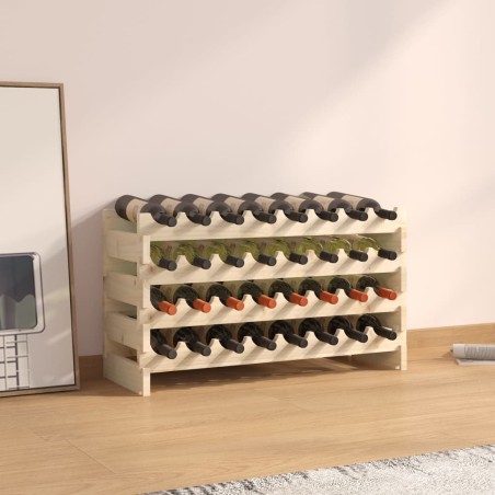 vidaXL Weinregal 83x29x46 cm Massivholz Kiefer
