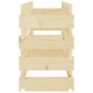 vidaXL Weinregal 83x29x46 cm Massivholz Kiefer vidaXL Weinregal 83x29x46 cm Massivholz Kiefer