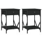 vidaXL Nachttische 2 Stk. Schwarz 40x42x60 cm Holzwerkstoff vidaXL Nachttische 2 Stk. Schwarz 40x42x60 cm Holzwerkstoff