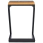 vidaXL Couchtisch 30 x 30 x 50 cm Massivholz Teak und Polyresin vidaXL Couchtisch 30 x 30 x 50 cm Massivholz Teak und Polyresin