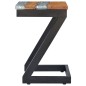 vidaXL Couchtisch 30 x 30 x 50 cm Massivholz Teak und Polyresin vidaXL Couchtisch 30 x 30 x 50 cm Massivholz Teak und Polyresin
