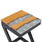 vidaXL Couchtisch 30 x 30 x 50 cm Massivholz Teak und Polyresin vidaXL Couchtisch 30 x 30 x 50 cm Massivholz Teak und Polyresin