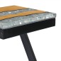 vidaXL Couchtisch 30 x 30 x 50 cm Massivholz Teak und Polyresin vidaXL Couchtisch 30 x 30 x 50 cm Massivholz Teak und Polyresin