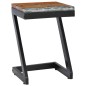 vidaXL Couchtisch 30 x 30 x 50 cm Massivholz Teak und Polyresin vidaXL Couchtisch 30 x 30 x 50 cm Massivholz Teak und Polyresin