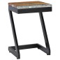 vidaXL Couchtisch 30 x 30 x 50 cm Massivholz Teak und Polyresin vidaXL Couchtisch 30 x 30 x 50 cm Massivholz Teak und Polyresin