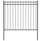 vidaXL Gartenzaun Stahl 1,7x1,5 m Schwarz vidaXL Gartenzaun Stahl 1,7x1,5 m Schwarz