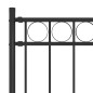 vidaXL Gartenzaun Stahl 1,7x1,5 m Schwarz vidaXL Gartenzaun Stahl 1,7x1,5 m Schwarz