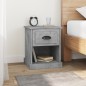 vidaXL Nachttisch Betongrau 39x39x47,5 cm Holzwerkstoff vidaXL Nachttisch Betongrau 39x39x47,5 cm Holzwerkstoff