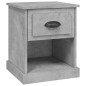 vidaXL Nachttisch Betongrau 39x39x47,5 cm Holzwerkstoff vidaXL Nachttisch Betongrau 39x39x47,5 cm Holzwerkstoff