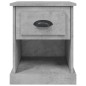 vidaXL Nachttisch Betongrau 39x39x47,5 cm Holzwerkstoff vidaXL Nachttisch Betongrau 39x39x47,5 cm Holzwerkstoff