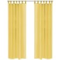vidaXL Voile-Gardinen 2 Stk. 140 x 175 cm Gelb vidaXL Voile-Gardinen 2 Stk. 140 x 175 cm Gelb