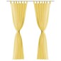 vidaXL Voile-Gardinen 2 Stk. 140 x 175 cm Gelb vidaXL Voile-Gardinen 2 Stk. 140 x 175 cm Gelb