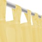 vidaXL Voile-Gardinen 2 Stk. 140 x 175 cm Gelb vidaXL Voile-Gardinen 2 Stk. 140 x 175 cm Gelb